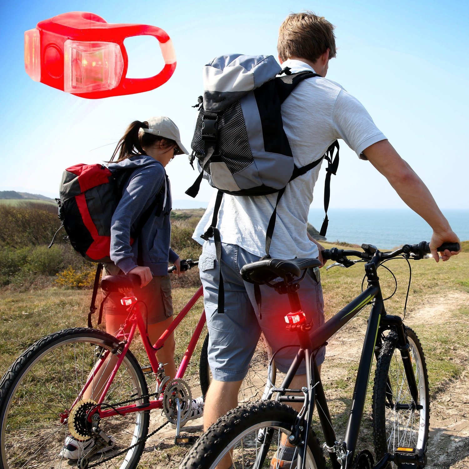 Bright Eyes Aircraft Aluminium Waterproof 300 Lumen LED Bike Light Set